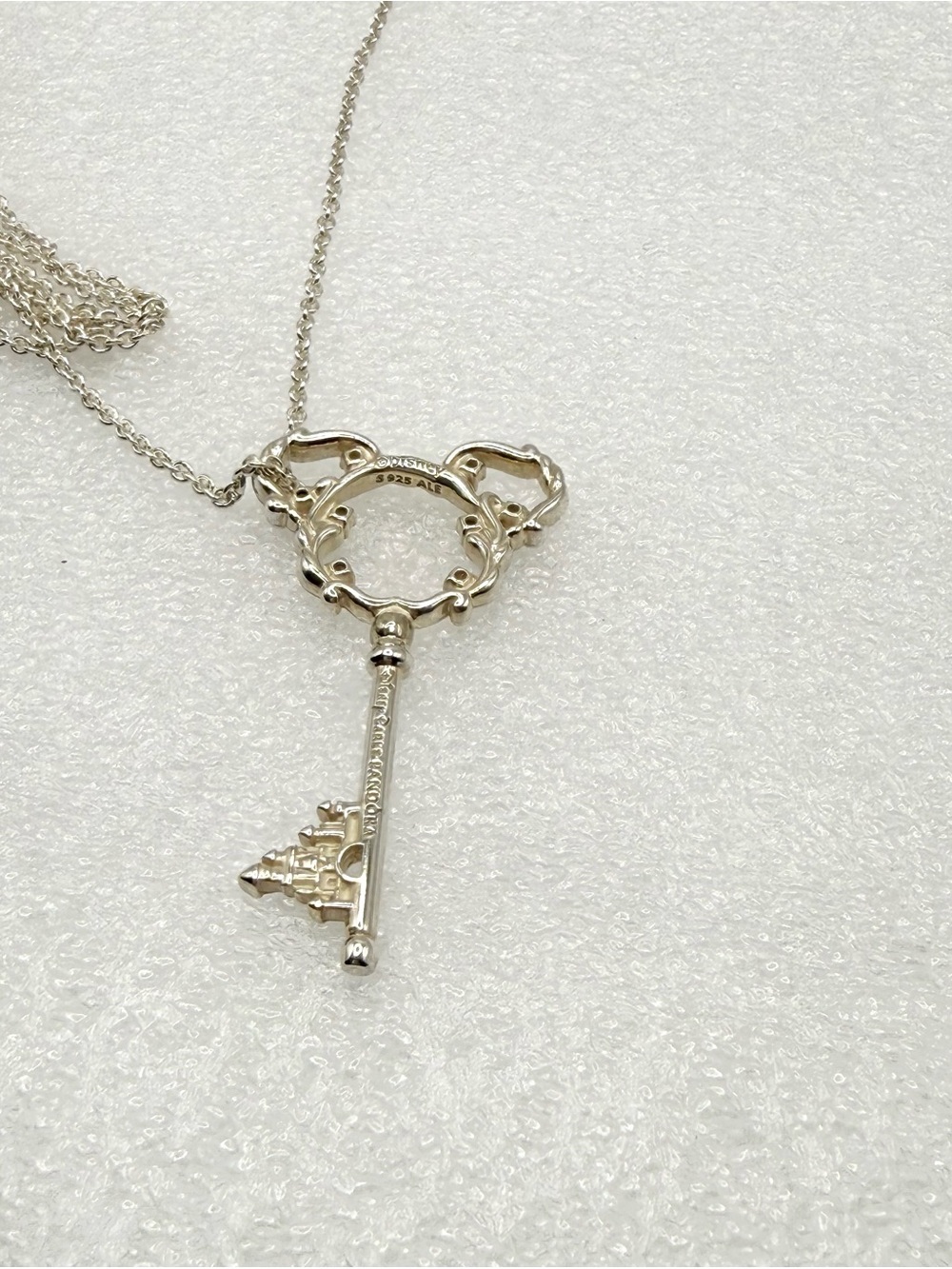 Pandora Disney Parks Exclusive Mickey Mouse Fantasyland Castle Key Necklace - Picture 4 of 13